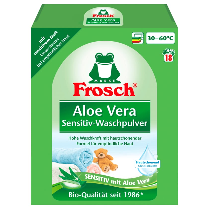 Frosch Aloe Vera Sensitiv-Waschpulver 1,35kg 18WL